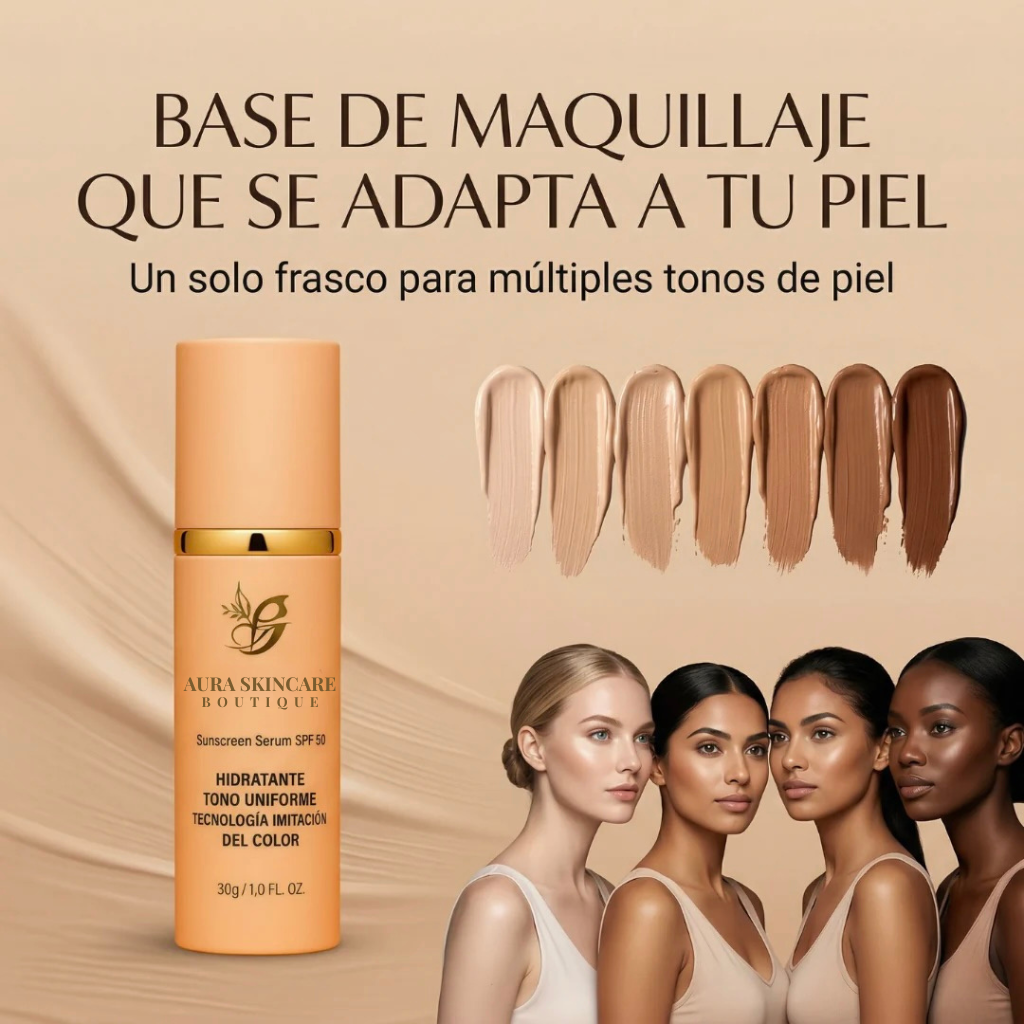 Base Adaptable y Antiedad con SPF 50+