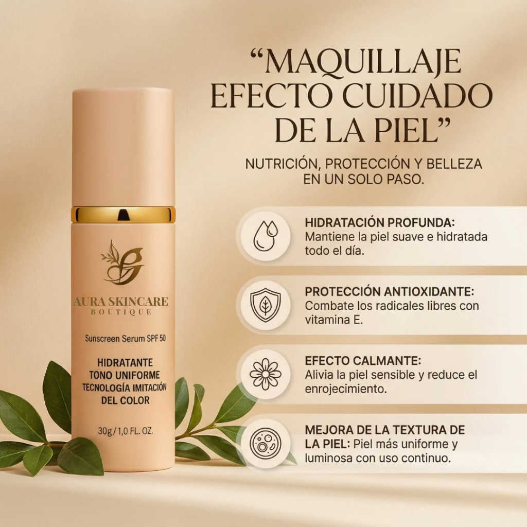 Base Adaptable y Antiedad con SPF 50+