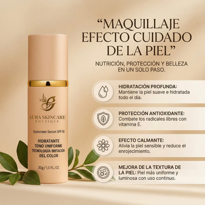 Base Adaptable y Antiedad con SPF 50+