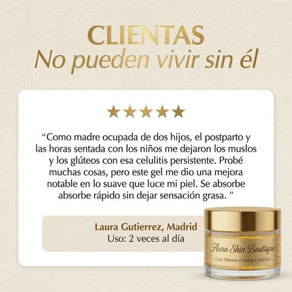 Gel Anticelulítico y Reafirmante "Cryo-Thermo Gold"